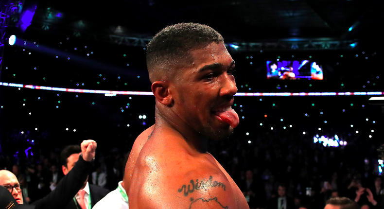 Anthony Joshua licks his lips at the prospect of post-fight crumble.