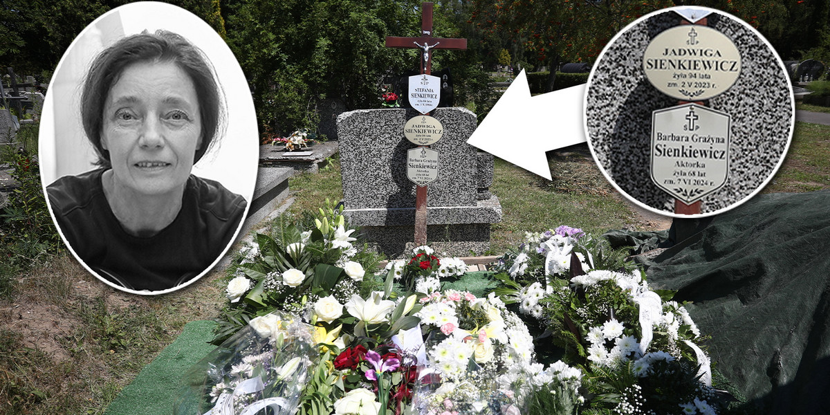 Grób Barbary Sienkiewicz na Cmentarzu Północnym w Warszawie.