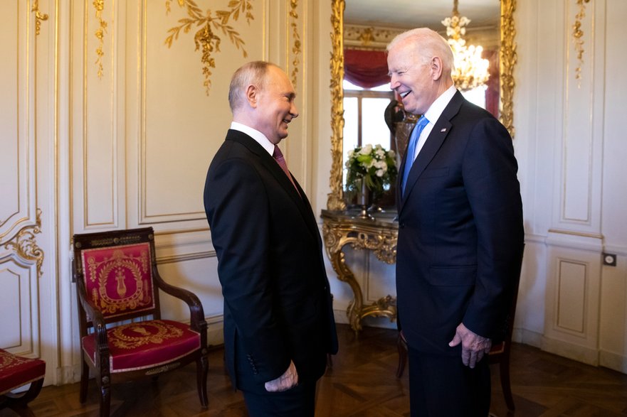 Władimir Putin i Joe Biden podczas szczytu USA — Rosja w Genewie, czerwiec 2021 r.