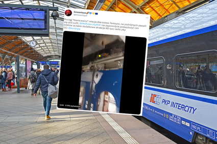 Na podróżnych zwalił się sufit. PKP Intercity jest przykro