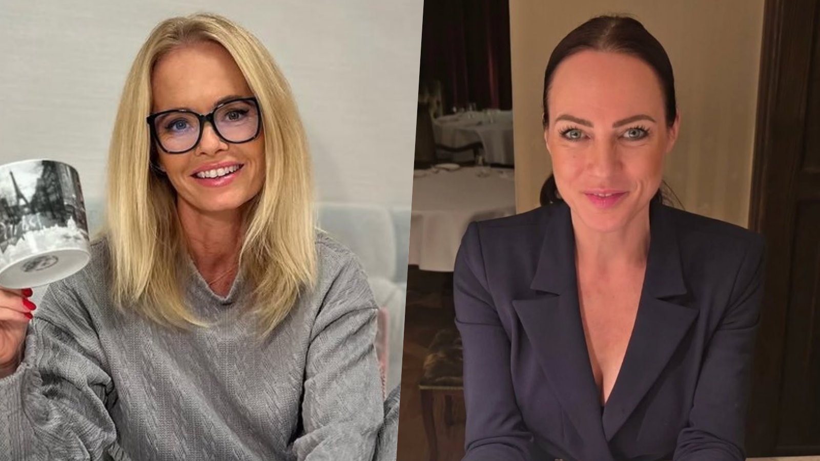 Rosnička Mirka Almásy a exmoderátorka Adriana Kneissl.