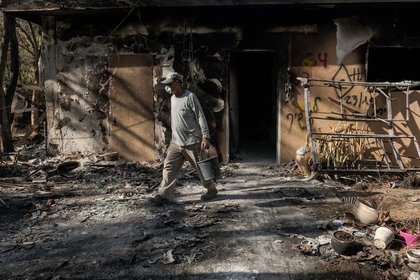 Spaljena kuća u kibucu Nir Oz