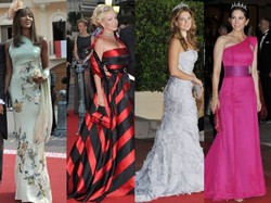 Księżniczki na balu: kreacje koronowanych głów i gwiazd w Monako