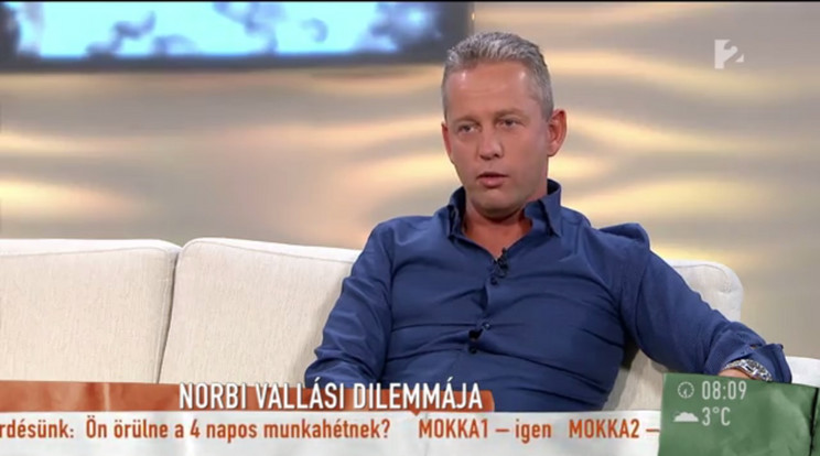 A fitneszguru a Mokkában fejtette ki a véleményét / Fotó: TV2