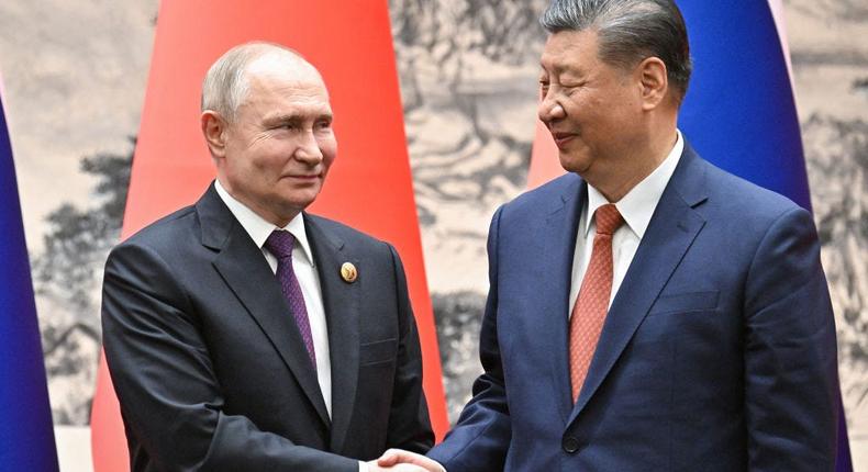 Russia's President Vladimir Putin and Chinese leader Xi Jinping.Sergey Bobylev/Pool/AFP/ Getty Images