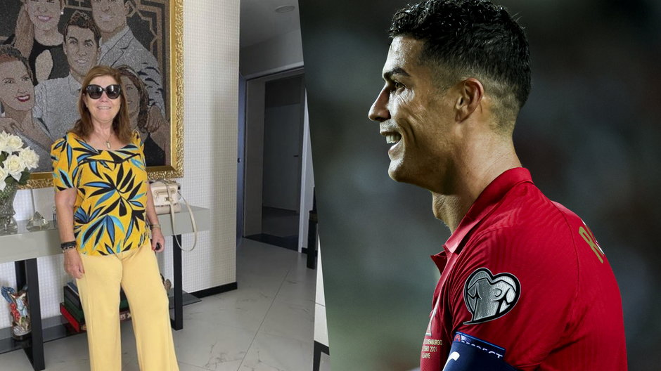 Maria Dolores dos Santos Aveiro i Cristiano Ronaldo. Zdjęcie z domu matki piłkarza pochodzi z konta na Instagramie @doloresaveiroofficial