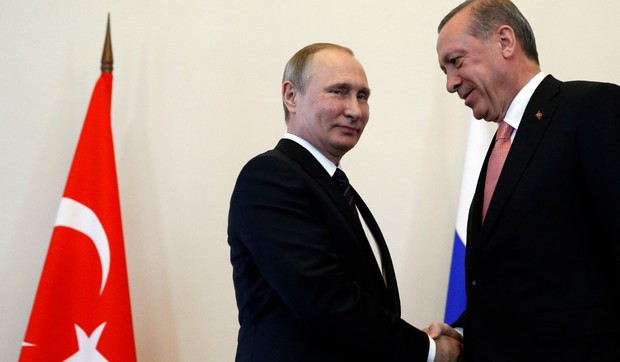 Vladimir Putin i Redzep Erdogan, Sankt Peterburg, Sastanak