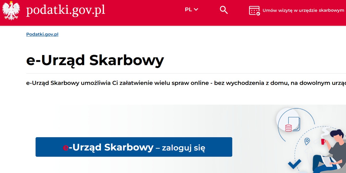 Usługa Twój e-PIT jest dostępna przez e-Urząd Skarbowy