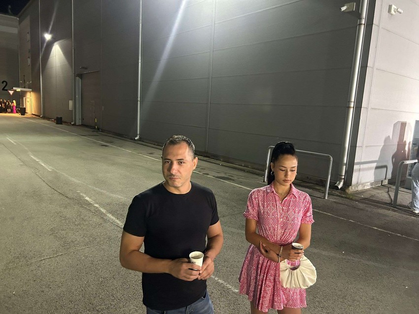 Miki Dudić sa ćerkom Vasilisom