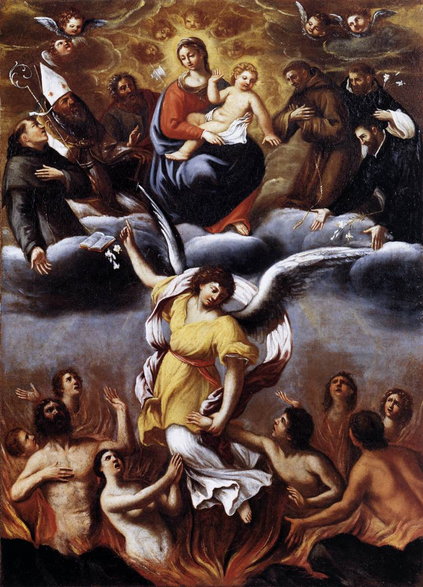 Anioł uwalnia dusze w czyśćcu pędzla Ludovico Caracciego/wikipedia.org