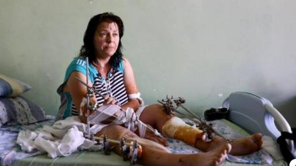 We Lwowie ratują kobietę, która wyniku wybuchu została "pogrzebana żywcem"