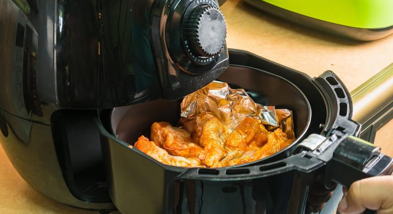 There are plenty of quick and easy meals to make in the air fryer.Bubbers BB/Shuttershock