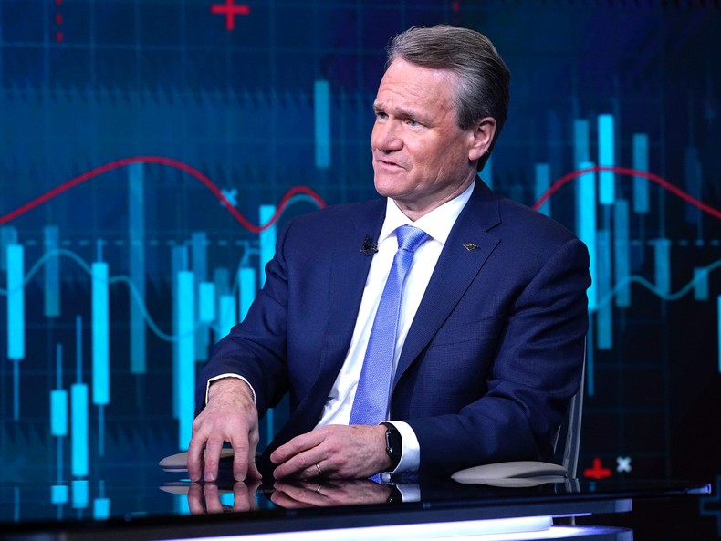 Bank Of America CEO Brian Moynihan appears at Fox Business Network Studios in January 2020 in New York City.