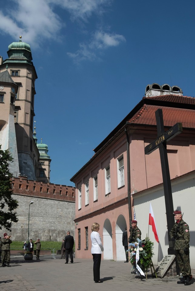 KRAKÓW USA HILLARY CLINTON KRZYŻ KATYŃSKI