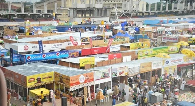 Lagos Trade Fair Market shut down for 2 days over voter registration. [Premium Times]