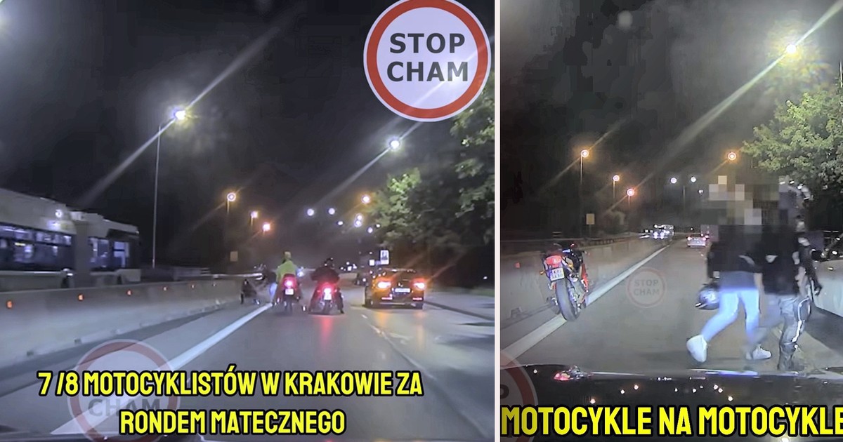 Motocykliści w Krakowie