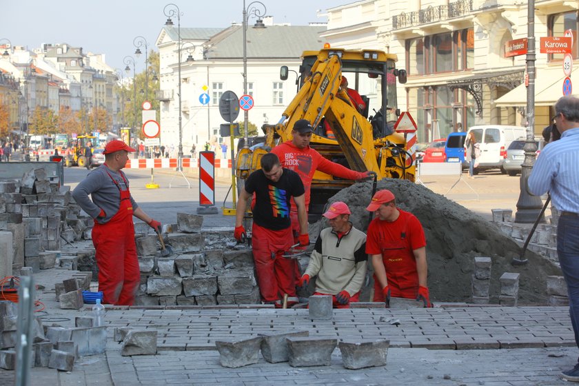 Znów remont na Krakowskim Przedmieściu