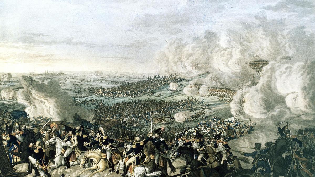 Napoleon bei Waterloo / Rugendas