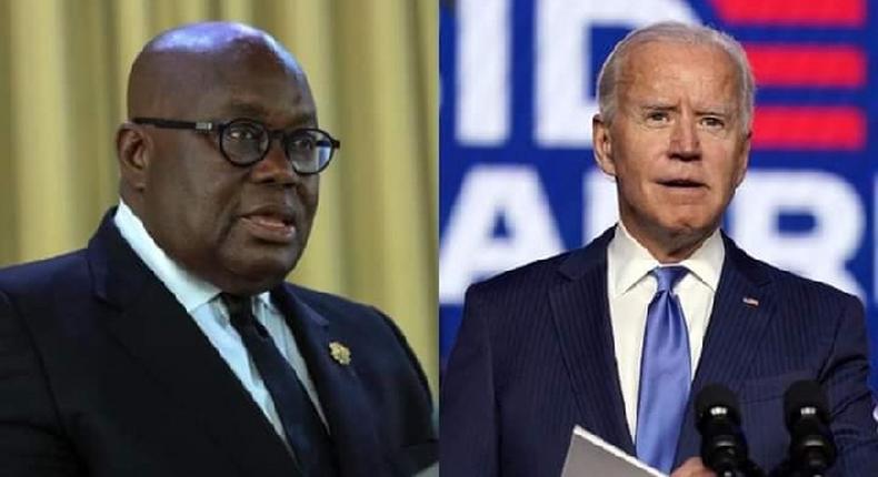 Joe Biden says he looks forward to working with Akufo-Addo