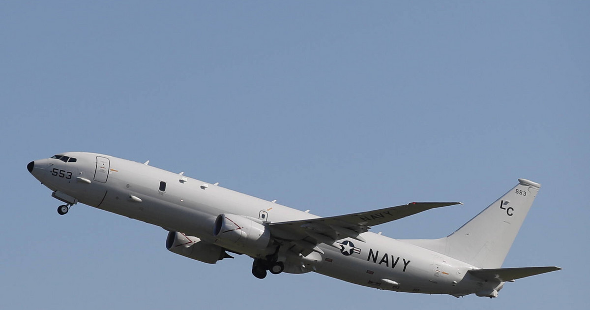 An American reconnaissance plane over the Taiwan Strait.  And there is Beijing’s response