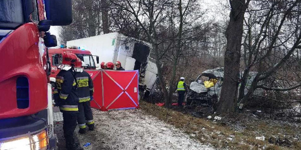 Karambol w okolicach Góry Kalwarii