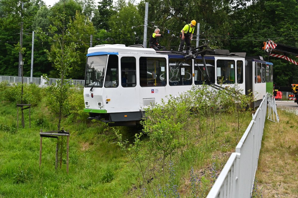 Szczecin. Wypadek tramwaju