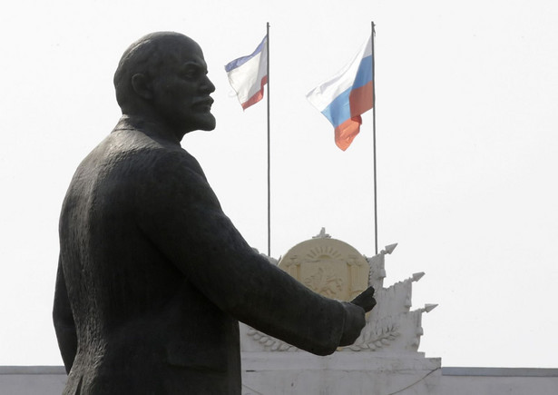 Pomnik Lenina na Krymie, EPA/MAXIM SHIPENKOV Dostawca: PAP/EPA