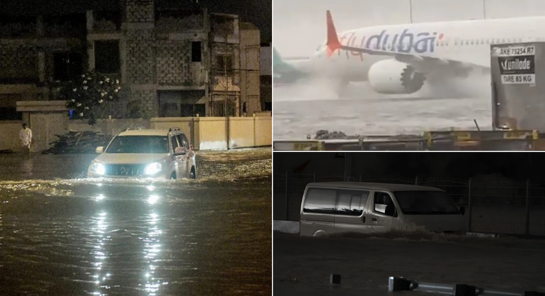 Photo shows the extent of devastating Dubai floods after thunderstorm