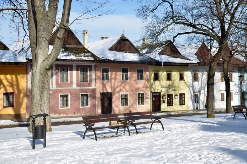 Spiska Sobota - Zima na rynku Spiskiej Soboty