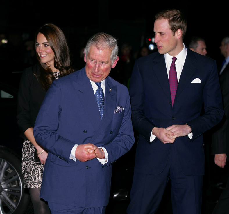 Kate Middleton, książę Karol i książę William