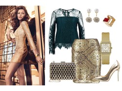 Święta glamour skąpane w złocie. STYLIZACJE