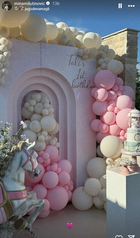 Mina i Nemanja Nedović proslavili ćerki rođendan