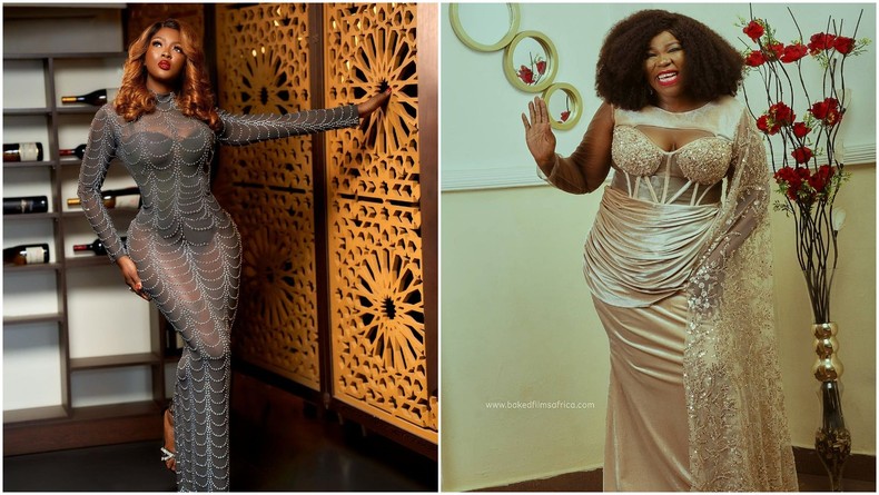 Reality TV star Ka3na and movie veteran Ada Ameh [Instagram/OfficialKa3na] [Instagram/AdaAmeh]