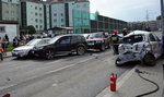 Kierowca staranował 18 aut w Krakowie. Usłyszał wyrok