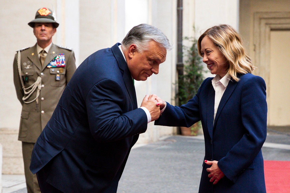 Viktor Orban i Giorgia Meloni