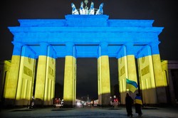 "Rosja to państwo terrorystyczne". Mocne hasła w centrum Berlina