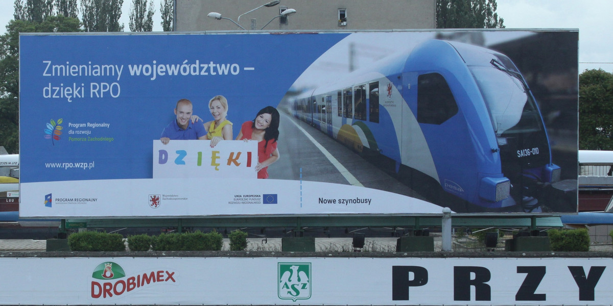 Reklama urzędu w Szczecinie