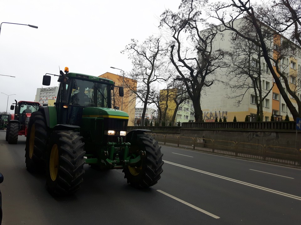 Protest rolników w Szczecinie