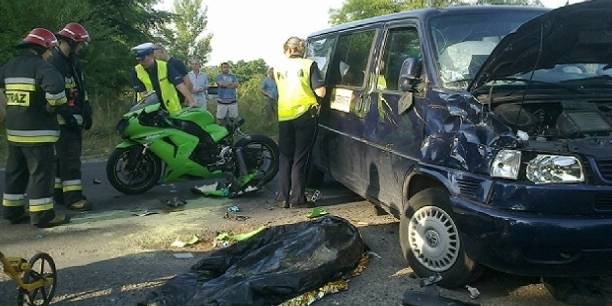 Wypadek motocyklisty w Opolu