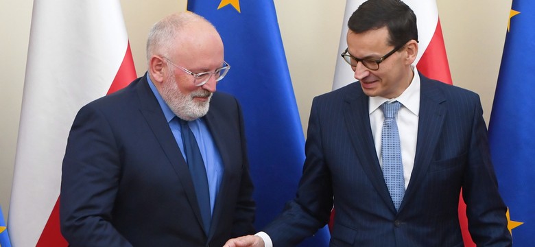 Spotkanie Mateusza Morawieckiego z Fransem Timmermansem. "Odbyliśmy konstruktywną dyskusję"