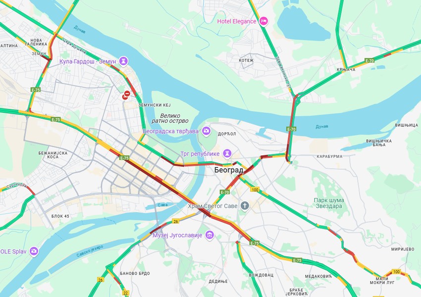 Gužve u Beogradu 15. maja