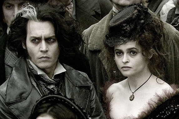 Helena Bonham Carter (obok Johnny Depp) jako Pani Lovett w "Sweeney Todd: Demoniczny golibroda z Fleet Street"