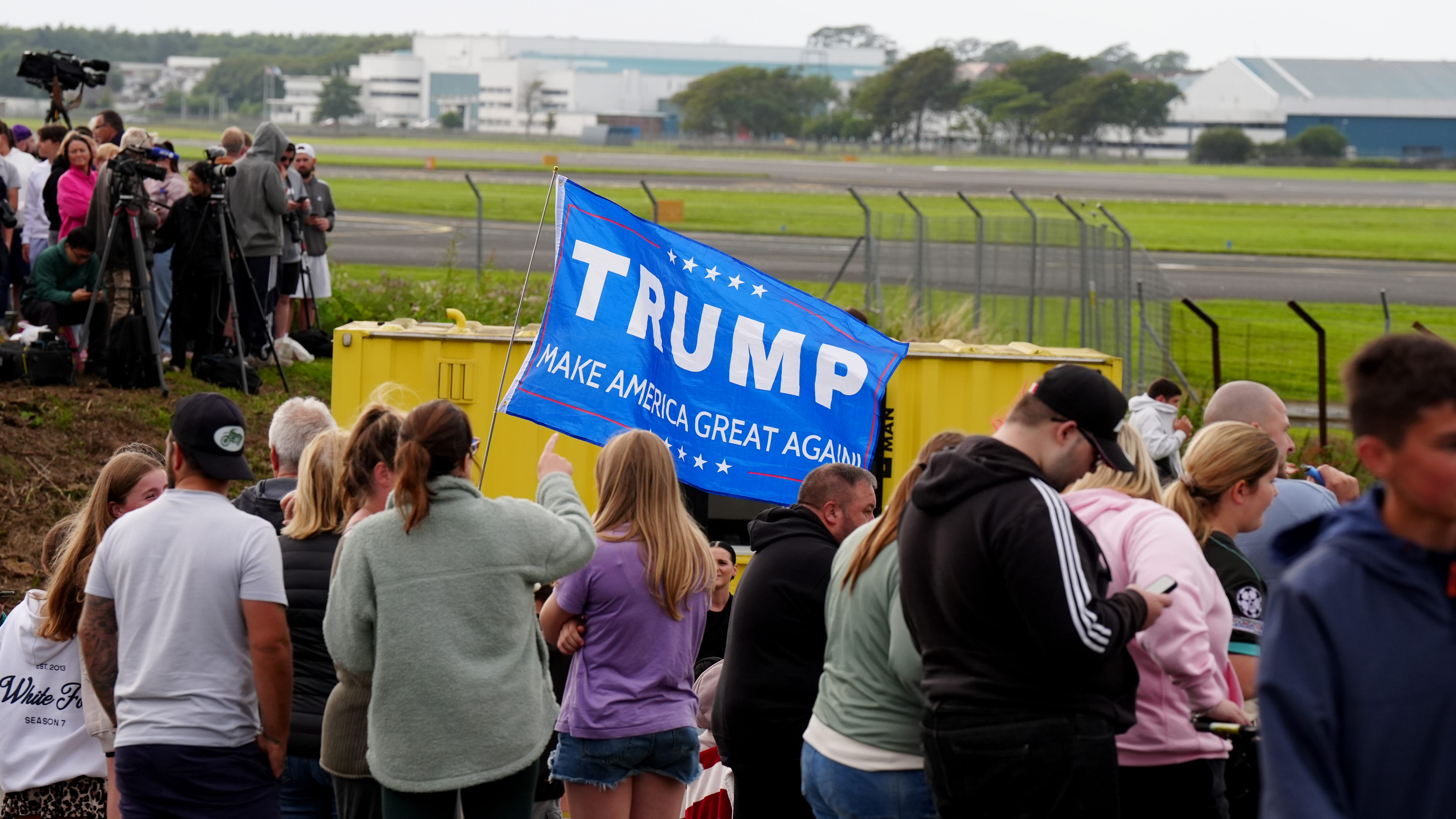 Trump arrives in Scotland for talks with Starmer and Swinney