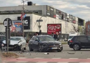 Sudar kod TC u Novom Sadu