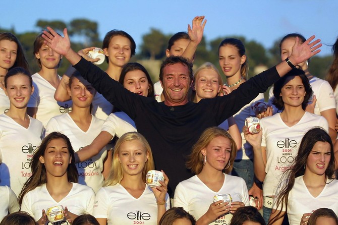 Žerald Mari pre više decenija, dok je bio na čelu "Elite" modne agencije