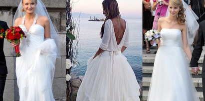 Najpiękniejsze suknie ślubne żon sportowców
