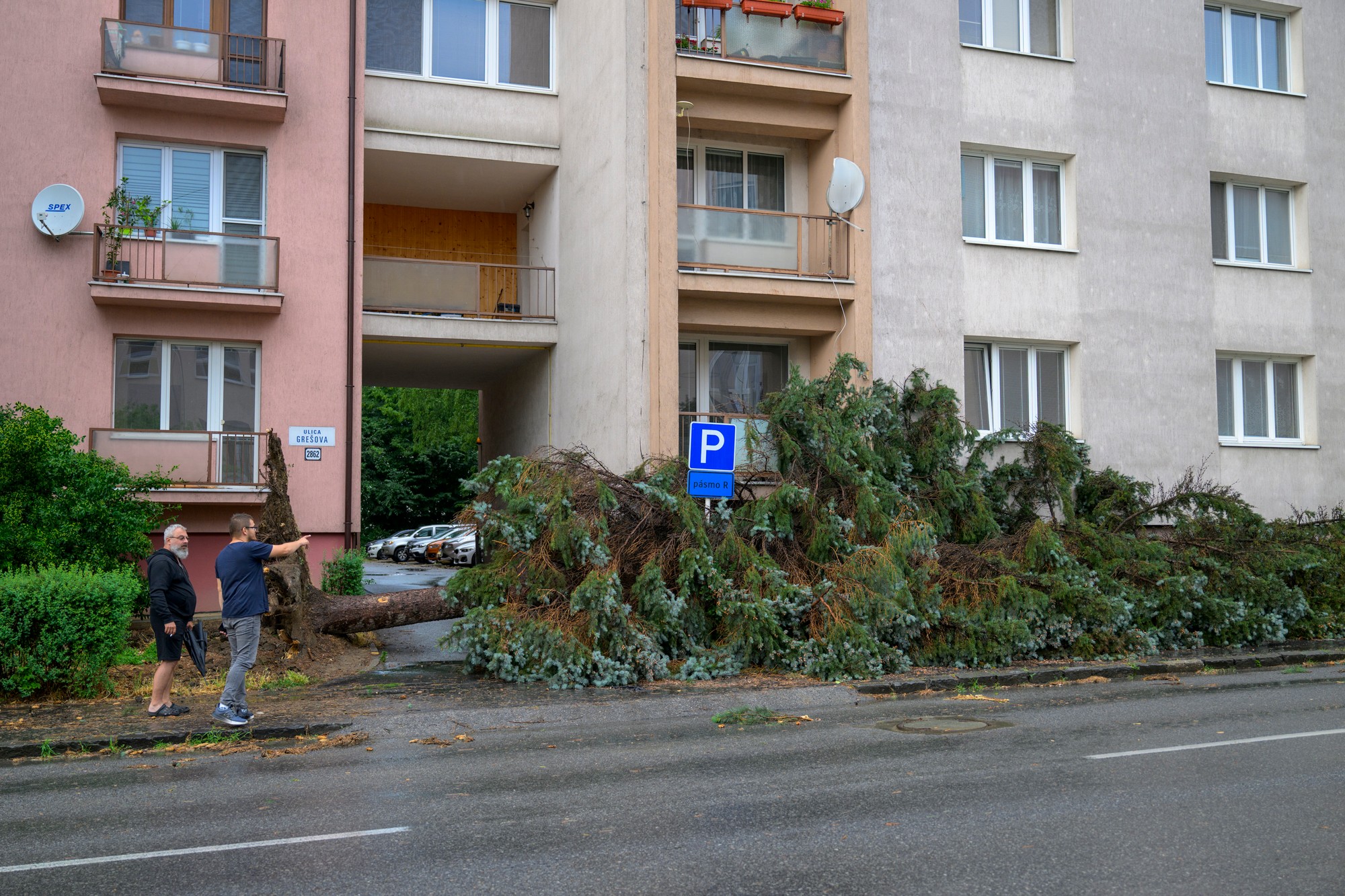 Mesto Prešov vyhlásilo po búrke mimoriadnu situáciu.