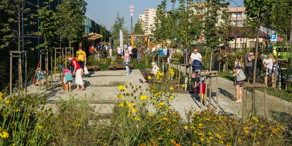 Otwarto park linearny na Ruczaju 