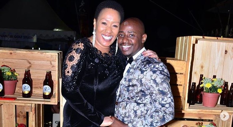 Cess Mutungi with her friend Patrick Githinji. Cess Mutungi quits Capital FM