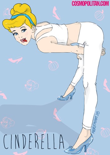 Kopciuszek w słynnej pozie Miley Cyrus